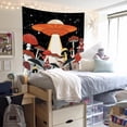 thumbnail image 3 of DaShan Red Mushroom Tapestry Wall Hanging,Starry Night Sky Tapestries for Dorm Living Room Bedroom Decor 50x60 Inches, 3 of 6