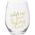 thumbnail image 2 of Primitives by Kathy Stemless Wine Glass - Pour Me Some Holiday Cheer, 2 of 3