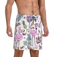 thumbnail image 2 of Sikiie Summer with Flamingo Mens Pajama Shorts, Lightweight Lounge Pant with Pockets Soft Sleep Pj Shorts for MenXX-Large, 2 of 6