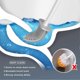 thumbnail image 3 of Toilet Brush and Holder Set for Bathroom, Deep-Cleaning Silicone Toilet Bowl Brush with Long Handle, 3 of 5