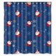 thumbnail image 1 of Cortina de ducha Impermeable ABPHQTO Santa Snowflake Merry Xmas 160x180 cm, 1 of 2
