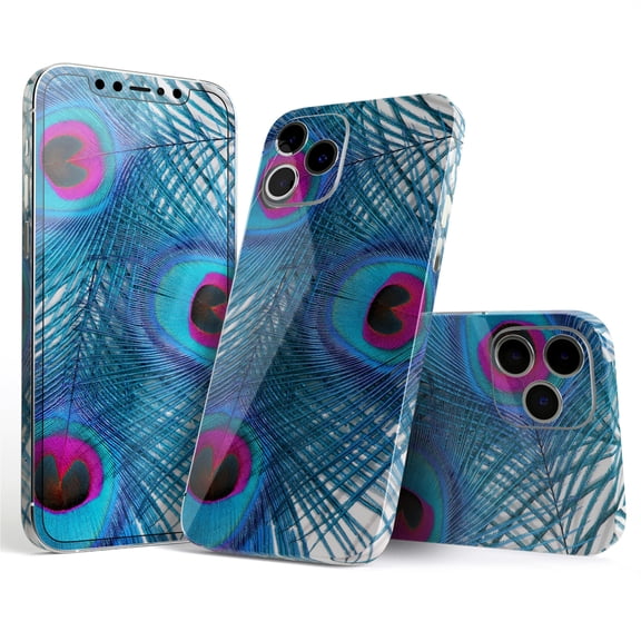DesignSkinz Blue Peacock Full-Body Skin Decal Wrap Cover for iPhone 16