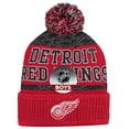 thumbnail image 1 of Childrens Detroit Red Wings Puck Pattern Cuffed Knit Hat - Size Boys, 1 of 4