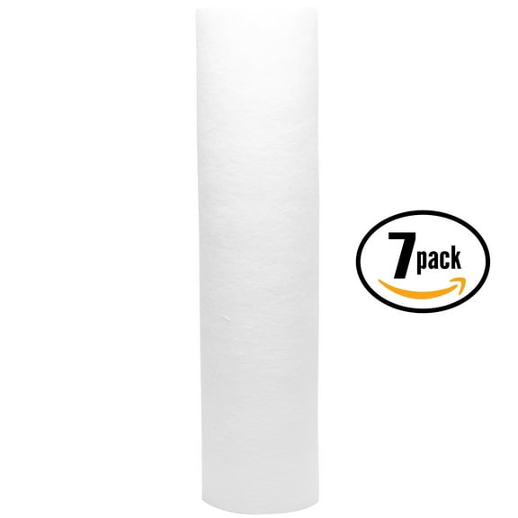 7-Pack Replacement DuPont WFPF13003B Polypropylene Sediment Filter - Universal 10-inch 5-Micron Cartridge for DuPont Whole House Water Filtration System - Denali Pure Brand