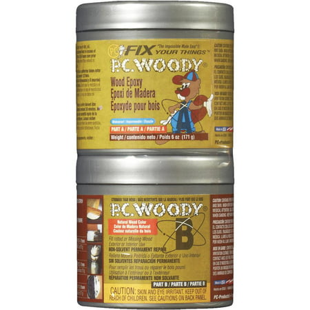 PC PRODUCTS 83338 PC-Woody Epoxy Adhesive, Can, 6 oz., Tan, 24 hr