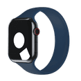 thumbnail image 5 of Open Box Apple Watch Silicone Solo Loop 44mm 45mm 46mm 49mm Series 3 4 5 6 7 8 SE Size: 7 Storm Blue, 5 of 8