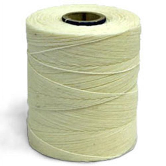 CWC Waxed Linen Cord 3/8", White