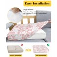 thumbnail image 5 of Pink Fruit Couch Cushion Covers Stretch, Washable Sofa Seat Covers Individual Seat Cushion Sofa Slipcovers Vintage Plant Nature Botanical Flower Couch Cover Furniture Protector L-1PCS, 5 of 7