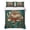 Green, variant on Twin Quilt Set 68''x86'', Boho Black Brown Lightweight Summer Bedspread Coverlet Set with 2 Pillow Shams, Geometric Southwestern Ethnic Vintage Breathable All Season Quilt Bedding for Dorm/Bedroom