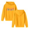 thumbnail image 7 of XAOFW Girls Back To School Hoodies Long Sleeve Letter Print Hooded Sweatshirt Loose Fit Pullover Hoodies For Daily Wear And Outdoor Activities Breathable Tops 11-12 Years, 7 of 7