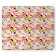 thumbnail image 1 of Abstract Mouse Pad, Contemporary Style Flower with Patchwork Polka Dots Geometric Stripe Vibrant Print, Rectangle Non-Slip Rubber Mousepad, Multicolor, by Ambesonne, 1 of 2