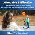 thumbnail image 4 of Andador de rodillas KneeRover Kids para niños, ideal para adultos pequeños, ideal para cirugías de pie, fracturas de pie y lesiones de tobillo. Andador de rodillas pediátrico ligero para fracturas de, 4 of 5