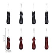 Yammee 4/6/8/10mm Leather Edges Beveler Tool Leather Wide Shovel Thinner Leather Edges Trimmer Crafting Tools for Enthusiasts
