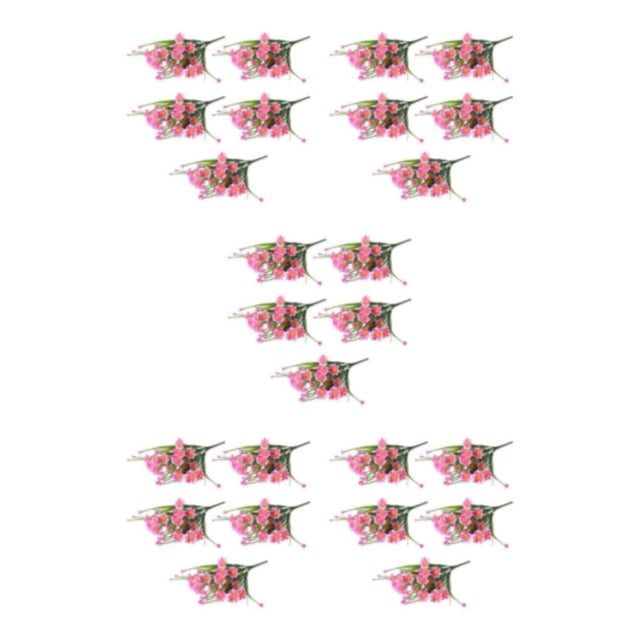 Baohd 5pcs/set Lifelike Artificial Flower Arrangement Low Maintenance And Realistic pink 5Set