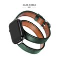 thumbnail image 1 of Correa de cuero para Apple Watch, banda de 49mm, 41mm, 45mm, 40mm, 44mm, 38/42mm, correa para IWatch Series 8, 7, 6, SE, 5, 4, Ultra repuesto, 1 of 4