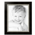 thumbnail image 2 of ArtToFrames 22" x 28" Espresso with Silver Lip Picture Frame, 22x28 inch Silver Wood Poster Frame (WOM-4951),  Pack, 2 of 7
