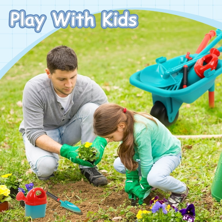 JoyStone Kids Gardening Tool Set, Wheelbarrow 21 Pieces photo 3