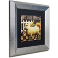 thumbnail image 2 of Trademark Fine Art "Sheep " Canvas Art by Color Bakery Black Matte, Silver Frame, 2 of 4