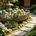 thumbnail image 6 of Hyknon Decorative Metal Garden Flowers Fence Panels, Rustic Garden Edging Stake, No-Dig Decor Garden Border, Weatherproof Outdoor Yard Art, Vintage Flower Bed Landscape Fence for Pathway Lawn Patio, 6 of 6