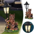 thumbnail image 2 of SXcggal Dog Statue Decoration With Solar Resin Dog Statue Suitable For Outdoor Patio Patio Backyard Housewarming Practical Basic Sculptures Statues For Garden, 2 of 6