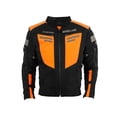 thumbnail image 1 of Chamarra motociclista hombre protectores reflejante impermeable WORKLAND 1985 negro XL WKL  1985NEGRONARANJA, 1 of 9