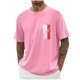 thumbnail image 1 of Tops para hombre, blusas y camisas de cuello redondo y manga corta para hombre, blusas casuales de cuello redondo con estampado de moda para hombre, blusas de cuello redondo y manga corta, camisas par, 1 of 5