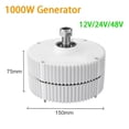 thumbnail image 2 of Small Alternator Low RPM Permanent Magnet Generator 1000W 12V 24V 48V DIY Wind Turbine Motor Three Phases ,Widely Use, 2 of 3