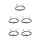 thumbnail image 3 of Pulseras trenzadas de concha Sonducket 1 juego Negro Plata, 3 of 6