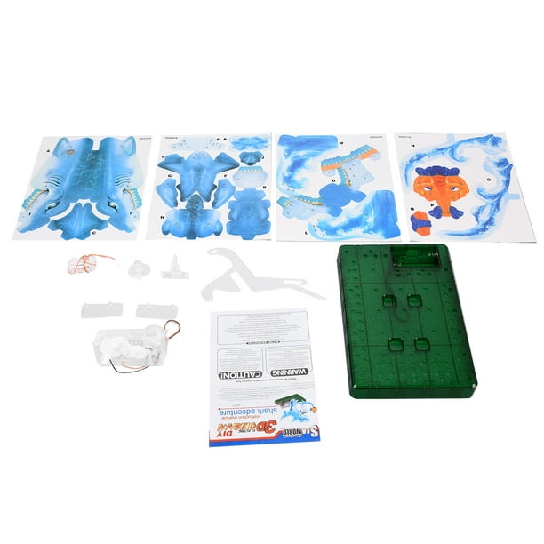 Juguete Plegable De Papel Eléctrico, Experimento Científico De Interés, Regalo Perfecto, Juguete Plegable De Papel Educativo Para Jugar En Casa Para Niños De Más De 6 Años ANGGREK Juguete de pescado