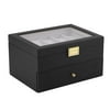 20 Grids Elegant Wood Wrist Watch Display Case Jewelry Accessories Collection Storage Holder Gift Box Organizer