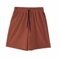 thumbnail image 7 of Besolor Mens Workout Shorts Summer Lightweight Quick Dry Athletic Running Casual Drawstring Elastic Waist Beach Shorts with Pocket(X-Large,Red), 7 of 7