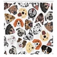 thumbnail image 3 of Ambesonne Dogs Shower Curtain, Faces of Various Dog Breeds, 69"Wx75"L, Multicolor, 3 of 3