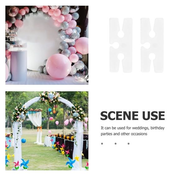 RENACLIPY 500pcs Balloon Clips and Ties for Secure Sealing, Versatile Balloon Connectors for Weddings, Birthdays, and Party Celebrations