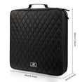 thumbnail image 2 of Coofit CD Case 160 Capacity Nylon Heavy Duty DVD Holder CD Organizer CD Storage Case, 2 of 10