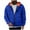 Blue, variant on Men's Lightweight Zip-Up Hooded Jacket, Summer Utility Coat with Multiple Pockets for Storage, Breathable Nylon & Spandex Blend Casual Outerwear
