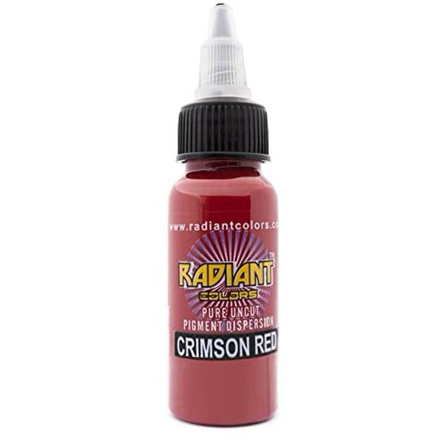 Radiant Colors Encre à Tatouage - Rouge Cramoisi 1 Oz