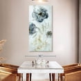 thumbnail image 3 of Elephant Stock Morning Peony Wall Art - Vertical Canvas Wall Art - Living Room Wall Decor - Abstract Canvas - Purple And Blue Decor By Carol Robinson - 27" x 54", 3 of 8