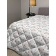 thumbnail image 2 of Candy Cane Down Alternative Comforter, Aquarelle Style Sweets Traditional Christmas Festivity Winter Celebrations, Microfiber Quilt for All Season, 5 Sizes, Orange and Blue, by Ambesonne, 2 of 3