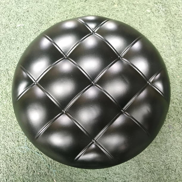 Folpus Cojín de Asiento Redondo de Recambio, Cojín Portátil para Taburete de Bar, Funda de Asiento Desenfundable para Silla SPA Beauty, Negro