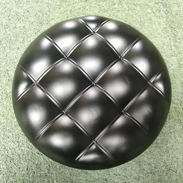 Funda de repuesto Baoblaze para taburete de bar extraíble de 33 cm asiento de sil redonda Negro
