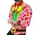 thumbnail image 6 of Xuyuer Valentine's Day Hawaiian Shirt Tuxedo for Men Graphic Long Sleeve Party Tux Tee Casual Top Button Down Shirts, 6 of 7