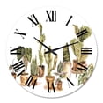 thumbnail image 2 of Designart 'Indoor House Plants Urban Jungle I' Traditional Wall Clock, 2 of 5