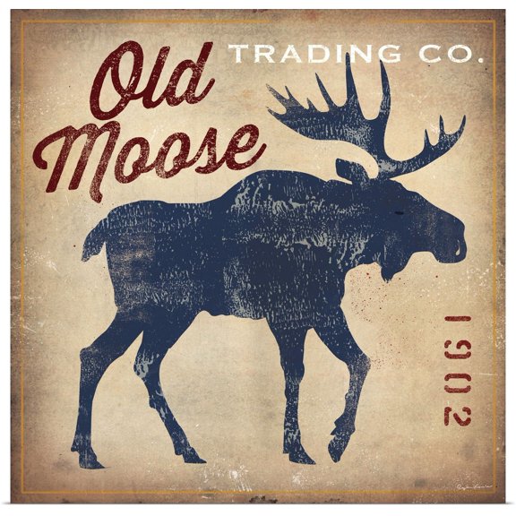 Great BIG Canvas | Rolled Ryan Fowler Poster Print entitled Old Moose Trading Co.Tan