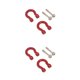 thumbnail image 4 of Tholdsy Gancho de remolque de 2 piezas ganchos de vehículos profesionales duraderos prácticos para reemplazo de modificación de coche para Rojo 2piezas, 4 of 6