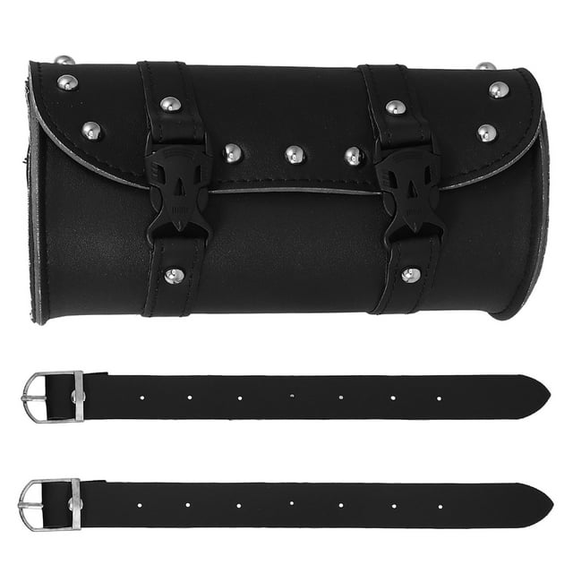 Raindrops Motorcycle Tool Box Black Side Storage Bag Organizer for Wrenches Screwdrivers Easy Install