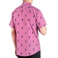 thumbnail image 6 of Visive Mens Big And Tall Short Sleeve Button Shirt, Printed Pineapple Shirts, 6 of 8