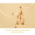 thumbnail image 3 of Décorations suspendues en bois avec étoile et corde pour sapin de Noël mural, 3 of 4