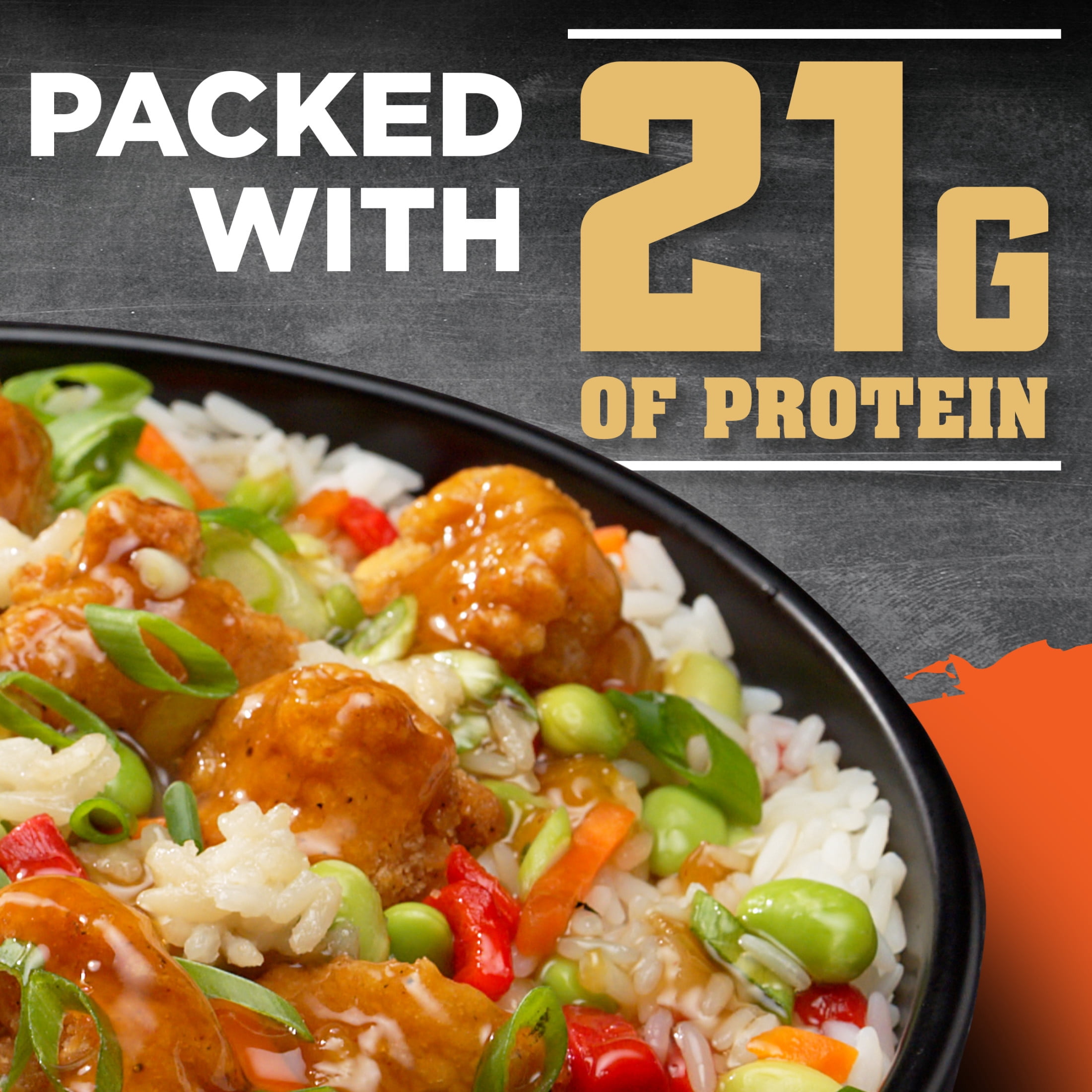 Devour Big Bowl Spicy Fried Chicken with Sweet and Spicy Glaze, 14 oz Box