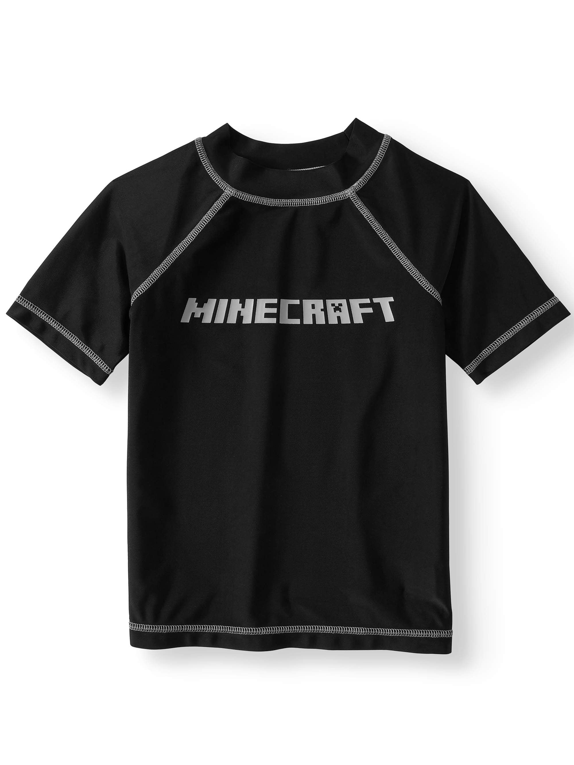 boys black swim shirt