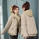 thumbnail image 1 of Chaqueta corta de algodón suelta con capucha, chaqueta pequeña, chaqueta de algodón gruesa, chaqueta de algodón adelgazante y moderna para mujer, 1 of 6